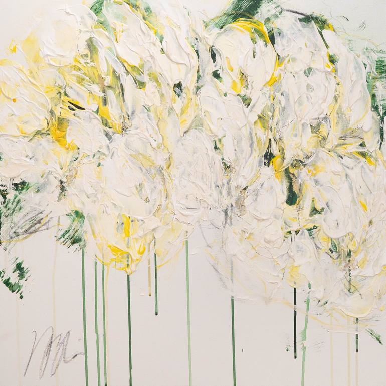Print of Abstract Floral Paintings by Tomoya Nakano