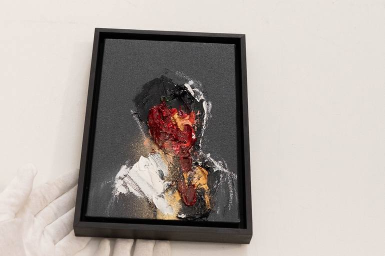 Original Abstract People Painting by Tomoya Nakano