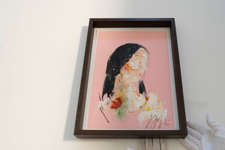 Original Abstract Women Painting by Tomoya Nakano