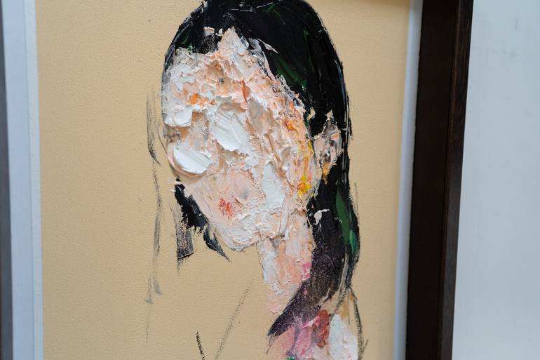 Original Abstract People Painting by Tomoya Nakano