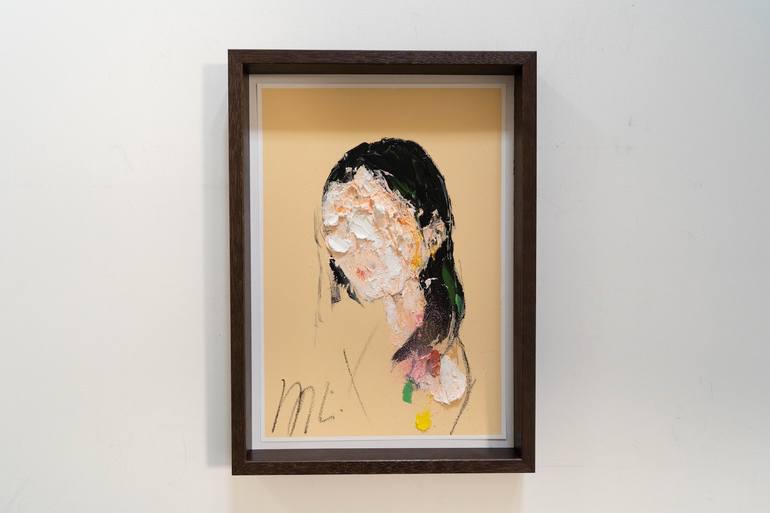 Original Abstract People Painting by Tomoya Nakano