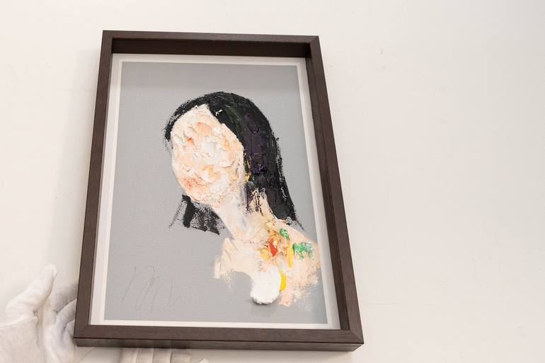 Original Abstract People Painting by Tomoya Nakano