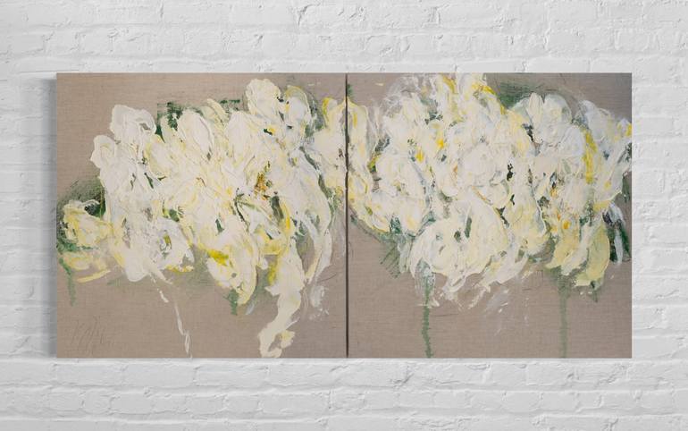 Original Abstract Floral Painting by Tomoya Nakano