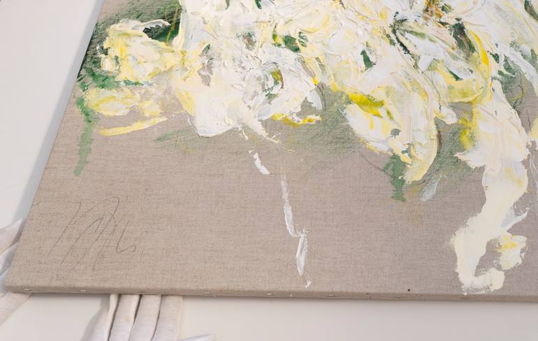 Original Abstract Floral Painting by Tomoya Nakano