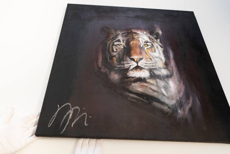 Original Abstract Animal Painting by Tomoya Nakano