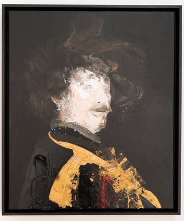 Original Abstract Men Painting by Tomoya Nakano