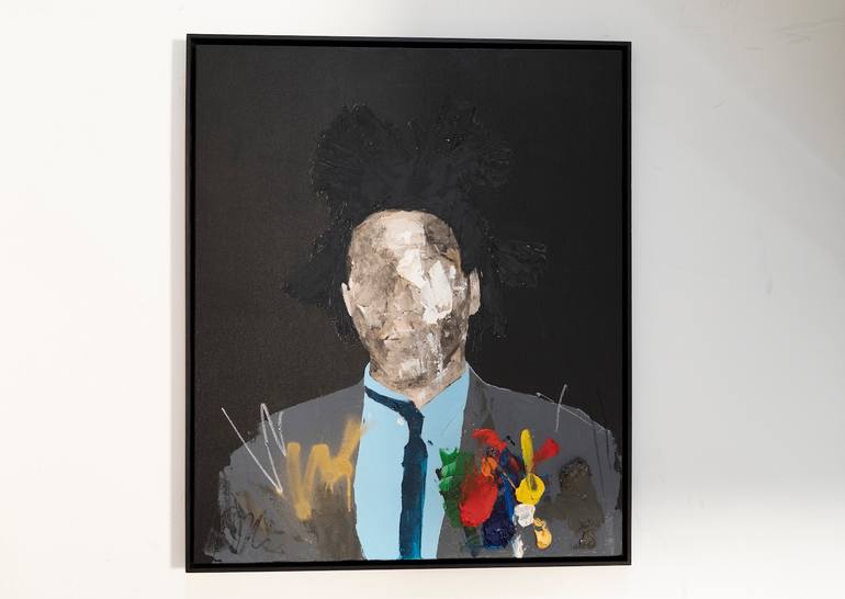 Original Abstract People Painting by Tomoya Nakano