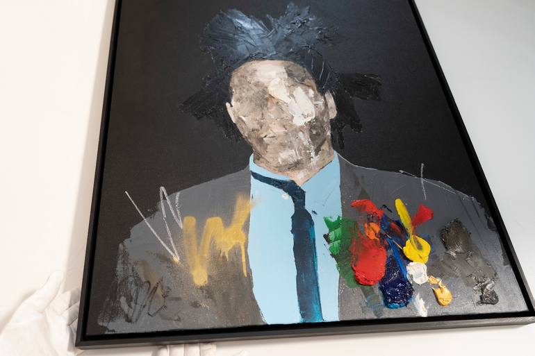 Original Abstract People Painting by Tomoya Nakano