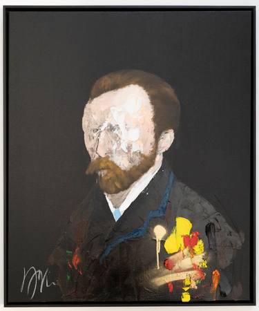 Original Abstract Men Painting by Tomoya Nakano