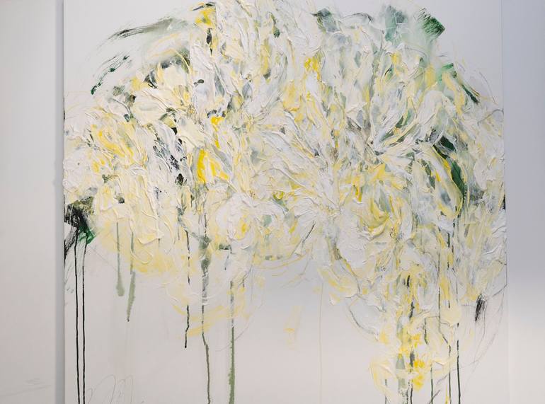 Original Abstract Floral Painting by Tomoya Nakano