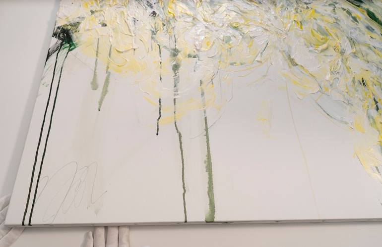 Original Abstract Floral Painting by Tomoya Nakano