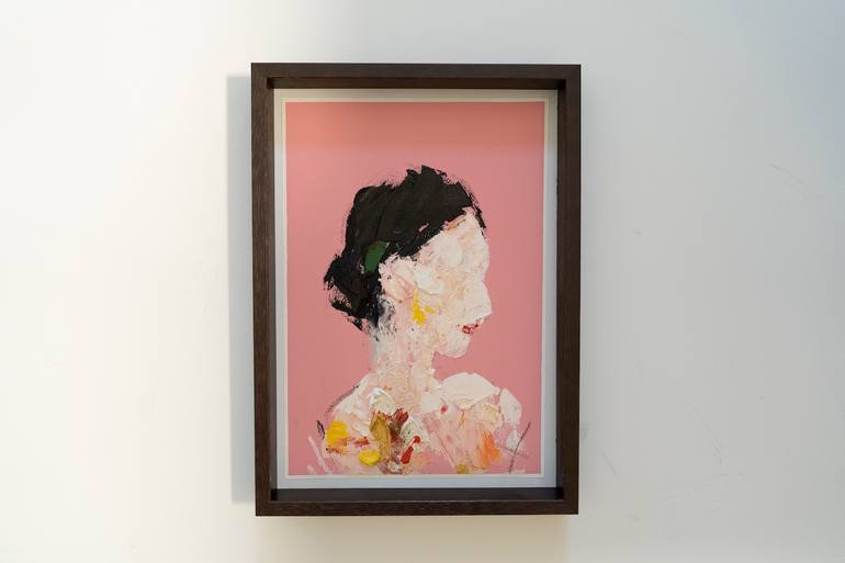 Original Abstract Women Painting by Tomoya Nakano