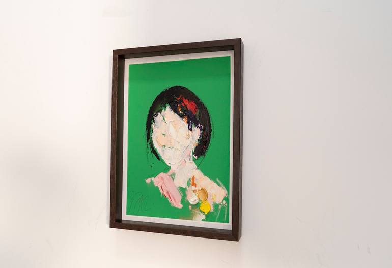 Original Abstract Women Painting by Tomoya Nakano