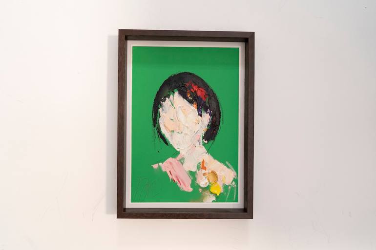 Original Abstract Women Painting by Tomoya Nakano