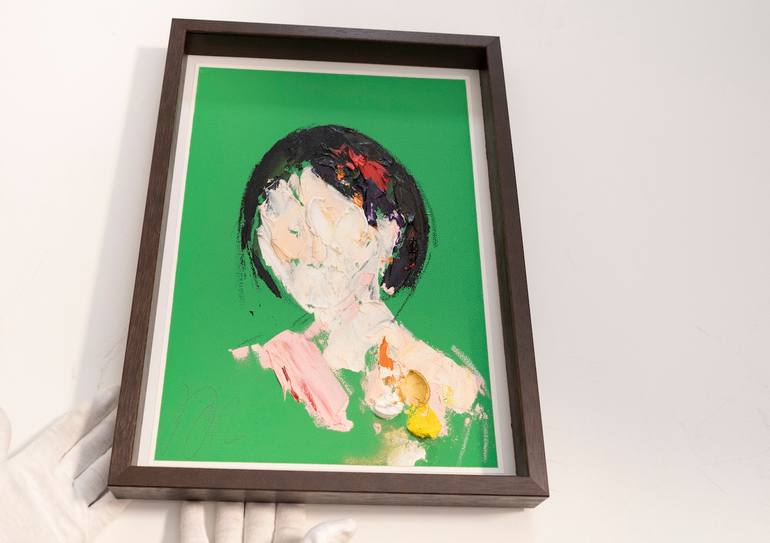 Original Abstract Women Painting by Tomoya Nakano