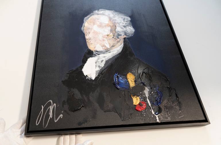 Original Abstract Men Painting by Tomoya Nakano