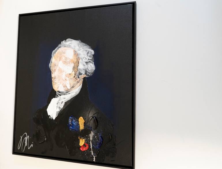 Original Abstract Men Painting by Tomoya Nakano