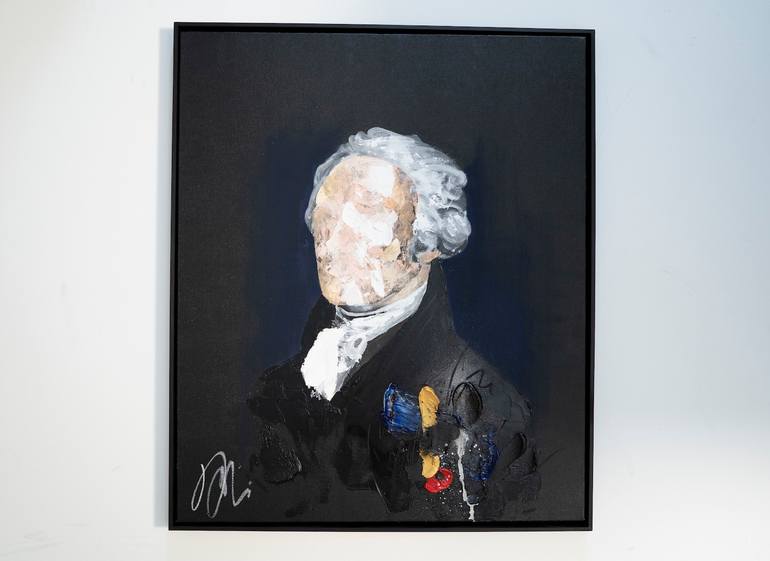 Original Abstract Men Painting by Tomoya Nakano