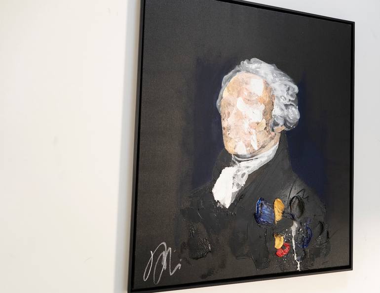 Original Abstract Men Painting by Tomoya Nakano