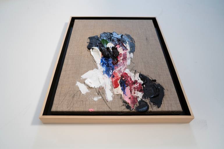 Original Abstract Men Painting by Tomoya Nakano