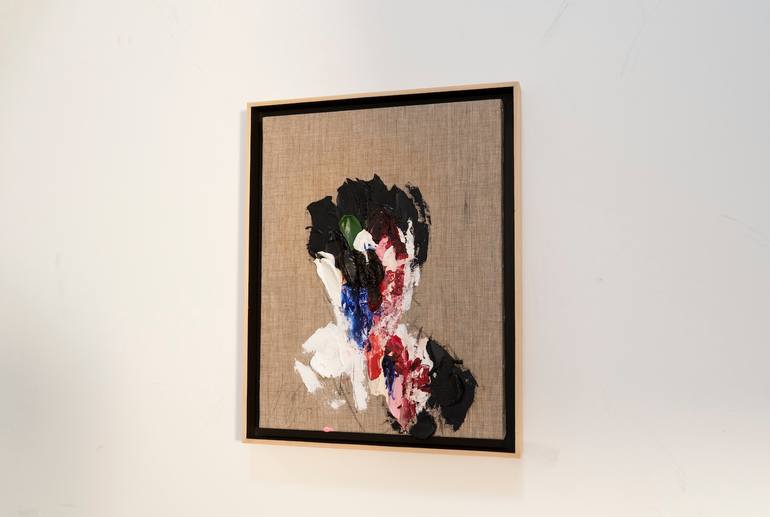 Original Abstract Men Painting by Tomoya Nakano