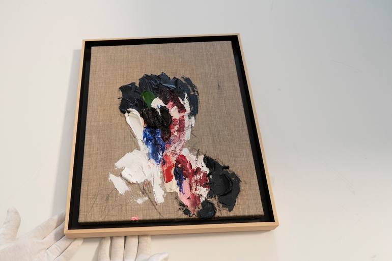 Original Abstract Men Painting by Tomoya Nakano