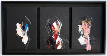 Original Abstract Men Paintings by Tomoya Nakano