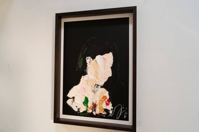 Original Abstract People Painting by Tomoya Nakano