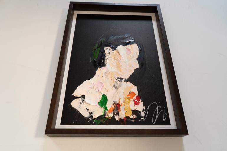 Original Abstract People Painting by Tomoya Nakano