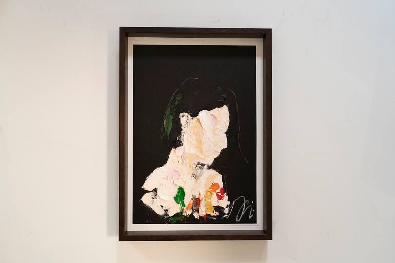 Original Abstract People Painting by Tomoya Nakano