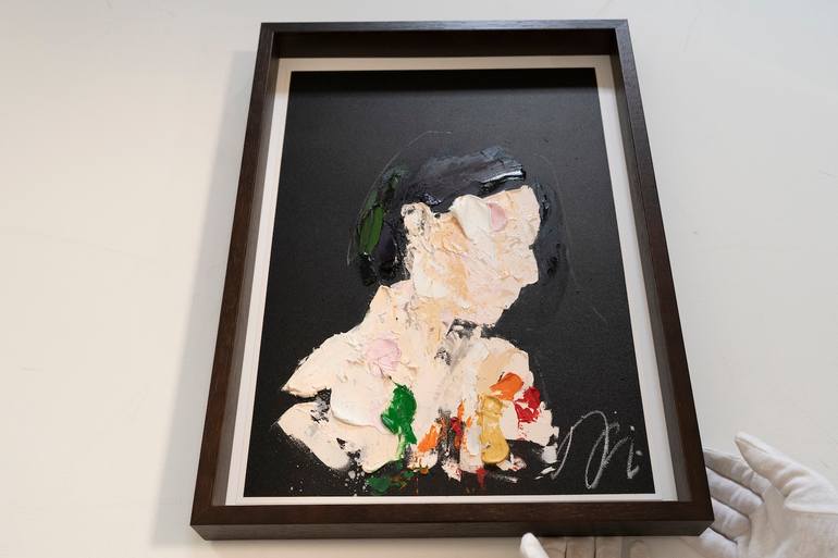 Original Abstract People Painting by Tomoya Nakano