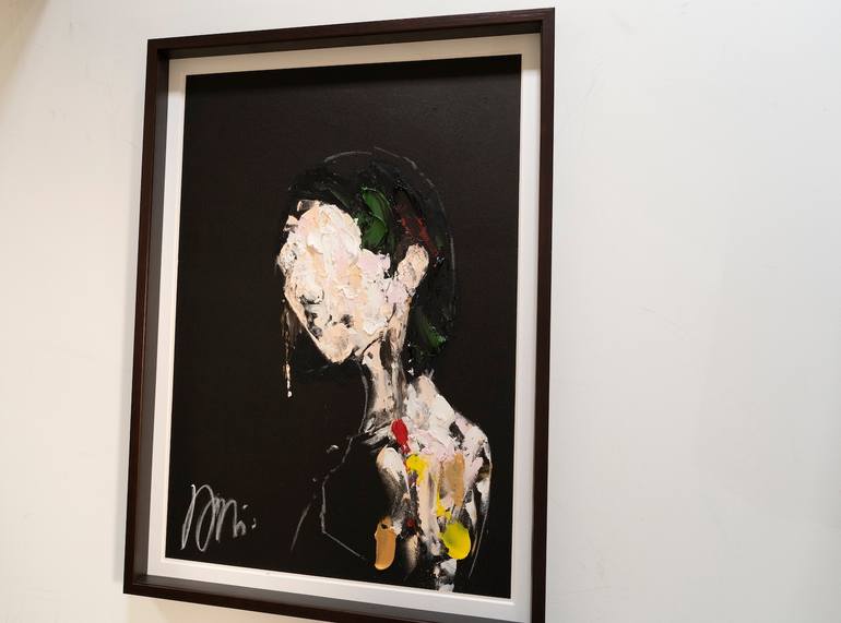 Original Abstract People Painting by Tomoya Nakano