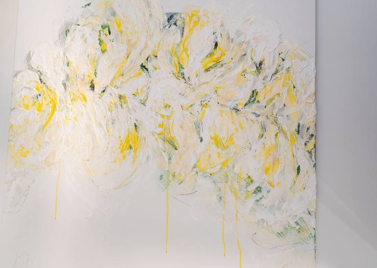 Original Abstract Floral Painting by Tomoya Nakano