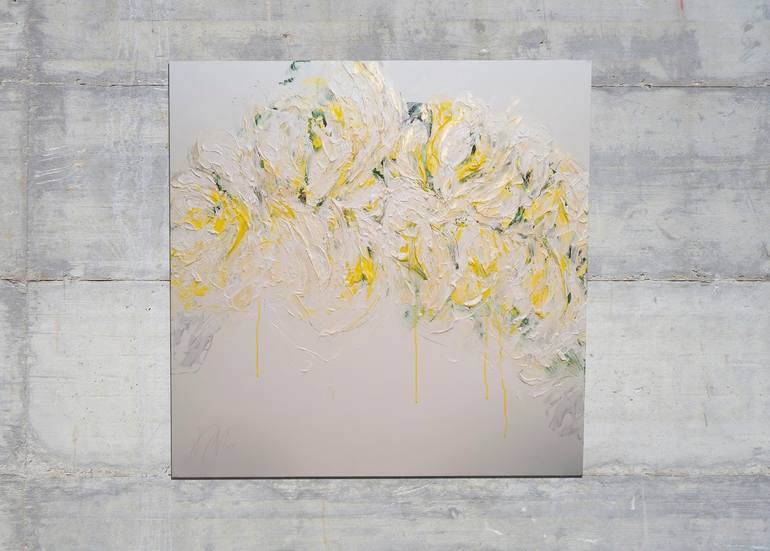 Original Abstract Floral Painting by Tomoya Nakano