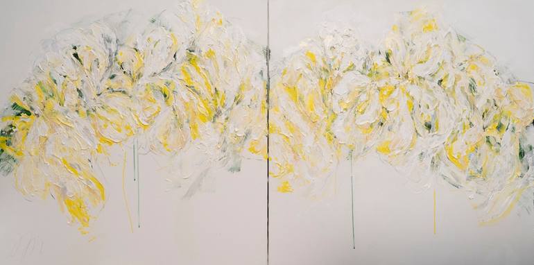 Original Abstract Floral Paintings by Tomoya Nakano
