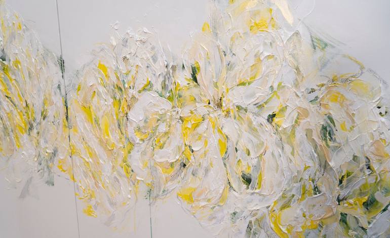 Original Abstract Floral Painting by Tomoya Nakano