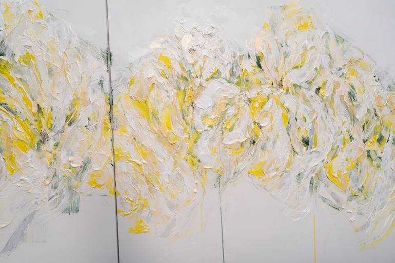 Original Abstract Floral Painting by Tomoya Nakano