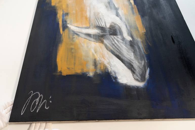 Original Abstract Animal Painting by Tomoya Nakano