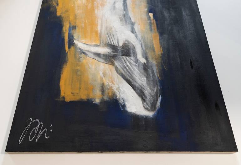 Original Abstract Animal Painting by Tomoya Nakano