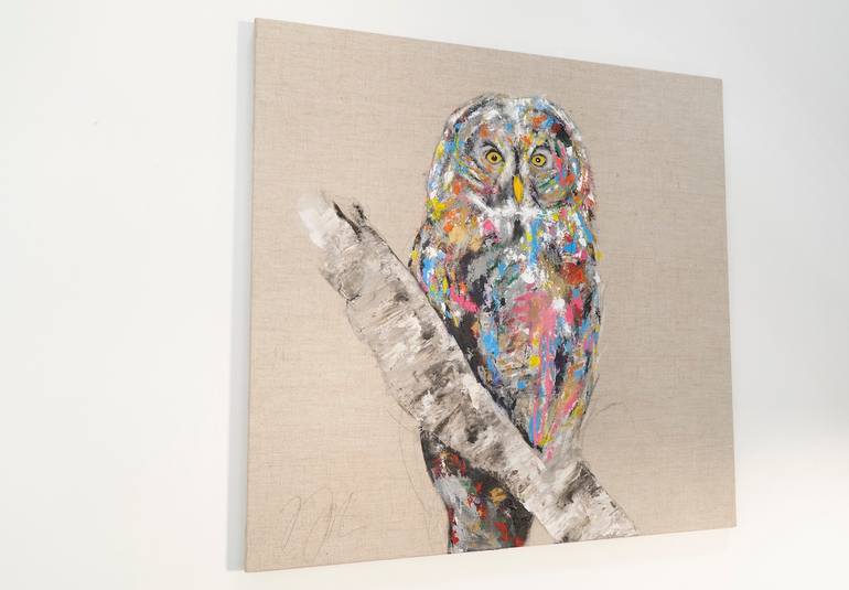 Original Abstract Animal Painting by Tomoya Nakano