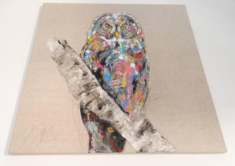 Original Abstract Animal Painting by Tomoya Nakano