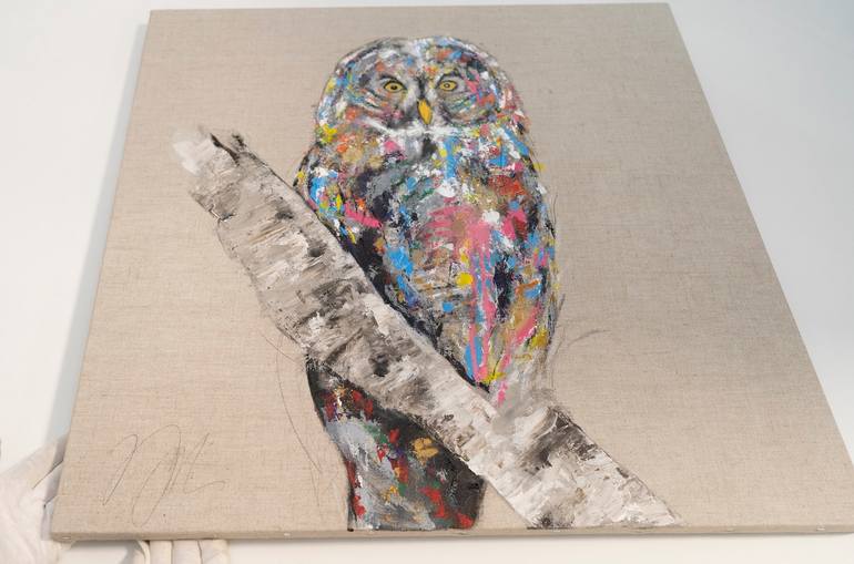 Original Abstract Animal Painting by Tomoya Nakano