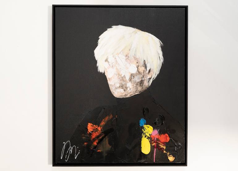 Original Abstract People Painting by Tomoya Nakano