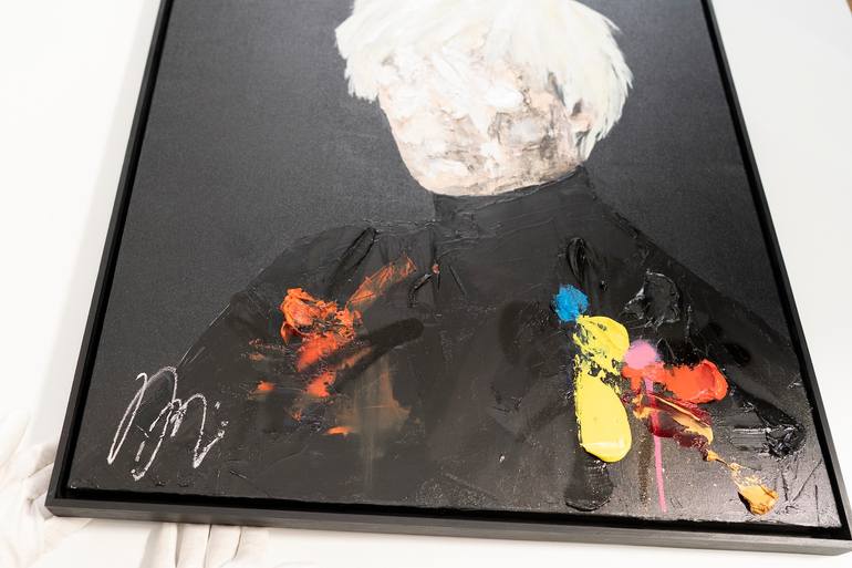 Original Abstract People Painting by Tomoya Nakano