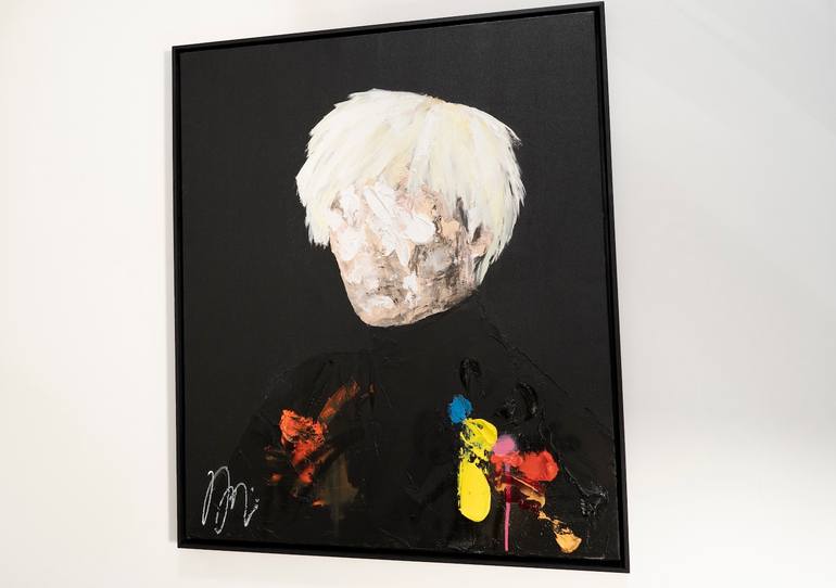 Original Abstract People Painting by Tomoya Nakano