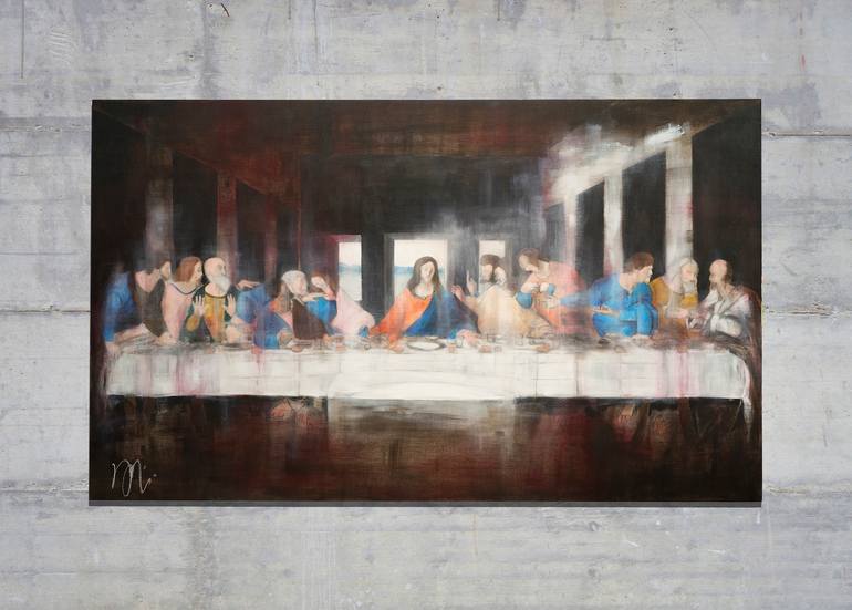 Original Abstract People Painting by Tomoya Nakano