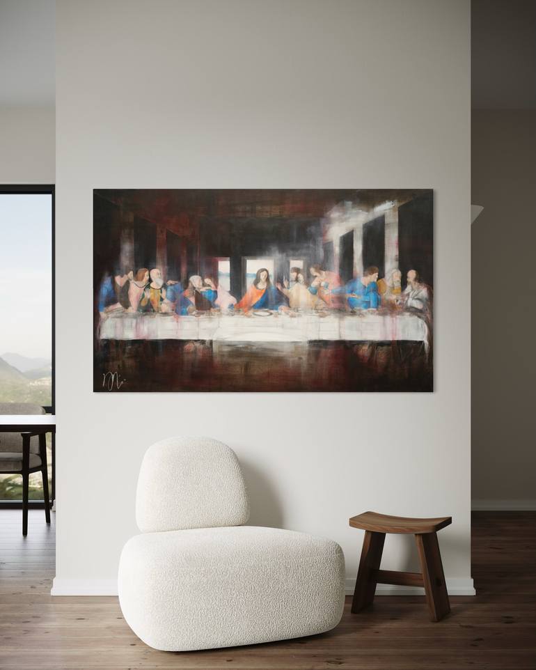 Original Abstract People Painting by Tomoya Nakano