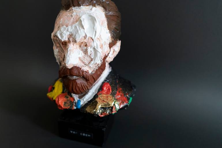 Original Abstract Men Sculpture by Tomoya Nakano