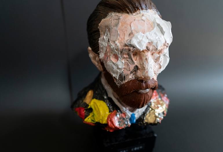 Original Abstract Men Sculpture by Tomoya Nakano