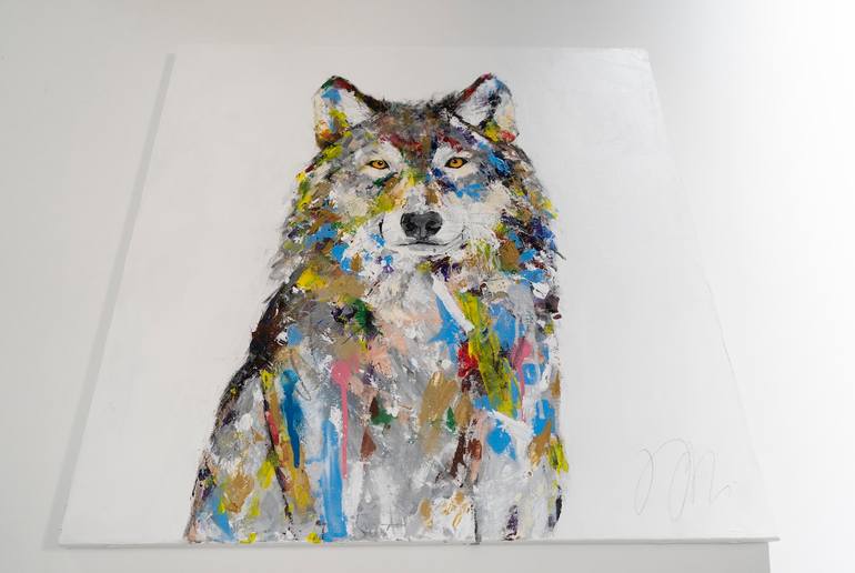 Original Abstract Animal Painting by Tomoya Nakano